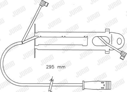 Jurid 587022 - Kulumisenilmaisin, jarrupala inparts.fi