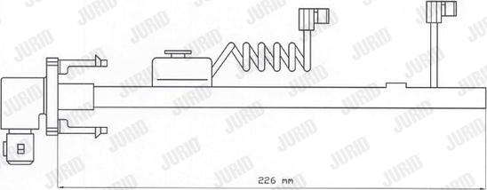 Jurid 587027 - Kulumisenilmaisin, jarrupala inparts.fi