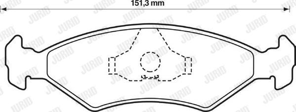 Jurid 571914D - Jarrupala, levyjarru inparts.fi