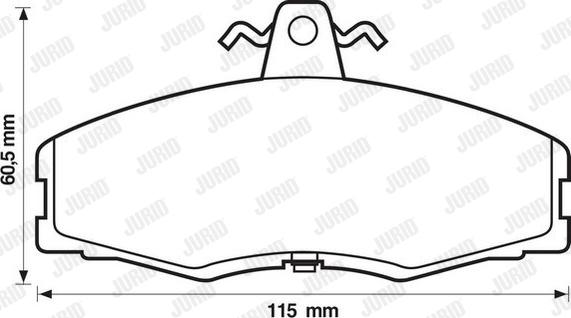 Jurid 571540D - Jarrupala, levyjarru inparts.fi