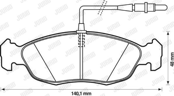 Jurid 571509D - Jarrupala, levyjarru inparts.fi