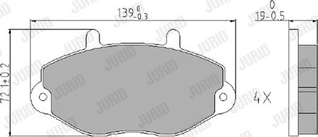 Jurid 573951J - Jarrupala, levyjarru inparts.fi