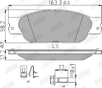 Jurid 573934J - Jarrupala, levyjarru inparts.fi