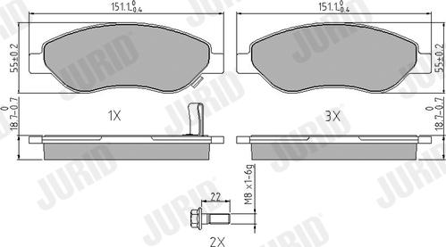 Jurid 573205J - Jarrupala, levyjarru inparts.fi