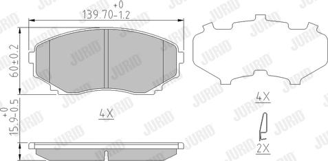 Jurid 572435J - Jarrupala, levyjarru inparts.fi