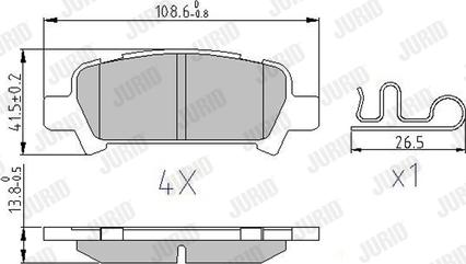 Jurid 572424J - Jarrupala, levyjarru inparts.fi