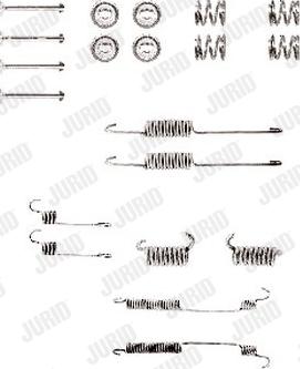 Jurid 771053J - Tarvikesarja, jarrukengät inparts.fi