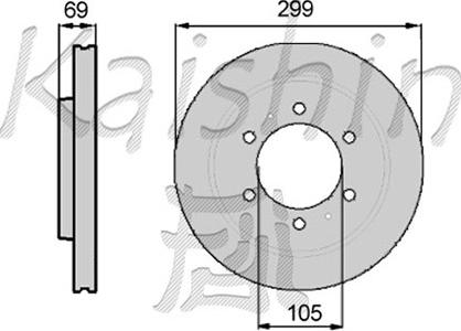 Kawe 6784 00 - Jarrulevy inparts.fi