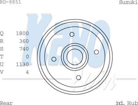 Kavo Parts BD-8851 - Jarrurumpu inparts.fi