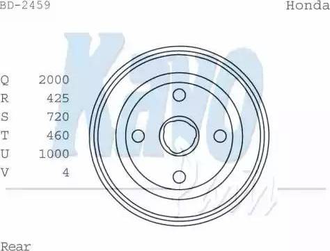 Kavo Parts BD-2459 - Jarrurumpu inparts.fi