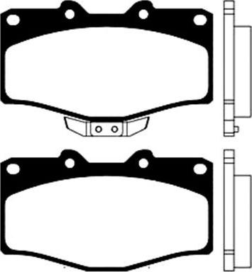 Kavo Parts BP-9018 - Jarrupala, levyjarru inparts.fi