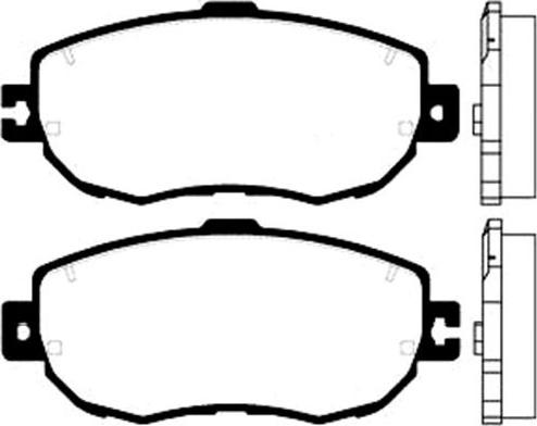 Kavo Parts BP-9035 - Jarrupala, levyjarru inparts.fi