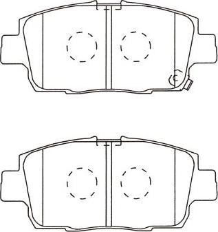 Kavo Parts BP-9144 - Jarrupala, levyjarru inparts.fi