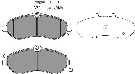 Kavo Parts BP-9162 - Jarrupala, levyjarru inparts.fi