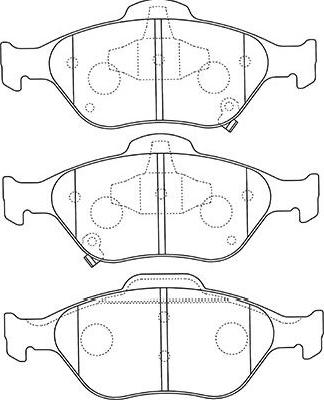 Kavo Parts BP-9109 - Jarrupala, levyjarru inparts.fi