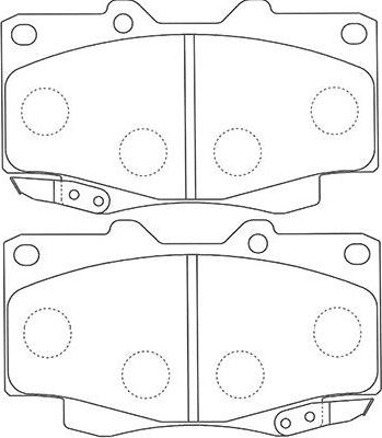 Kavo Parts BP-9117 - Jarrupala, levyjarru inparts.fi