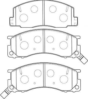 Kavo Parts BP-9123 - Jarrupala, levyjarru inparts.fi