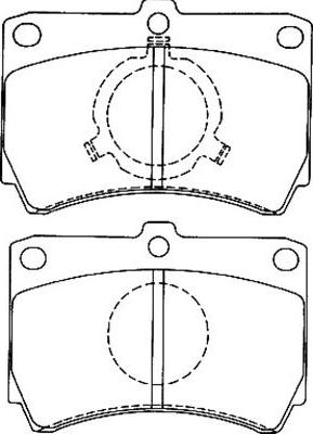 Kavo Parts BP-4549 - Jarrupala, levyjarru inparts.fi