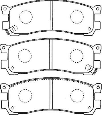 Kavo Parts BP-4552 - Jarrupala, levyjarru inparts.fi