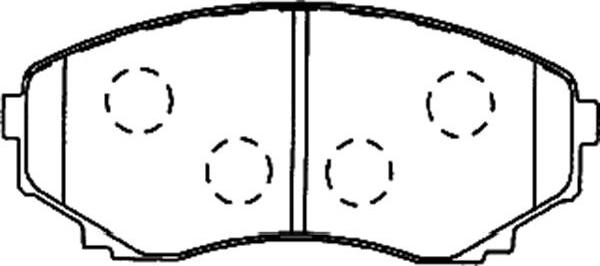 Kavo Parts BP-4557 - Jarrupala, levyjarru inparts.fi