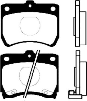 Kavo Parts BP-4511 - Jarrupala, levyjarru inparts.fi