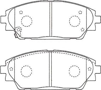 Kavo Parts BP-4584 - Jarrupala, levyjarru inparts.fi