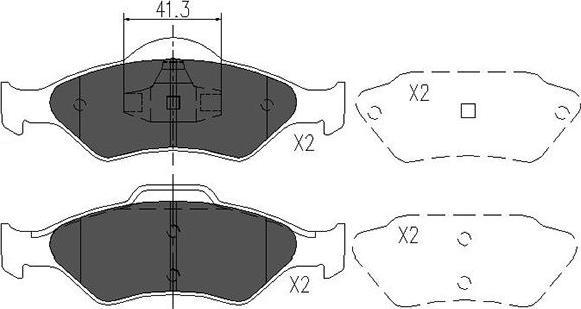 Kavo Parts KBP-4561 - Jarrupala, levyjarru inparts.fi