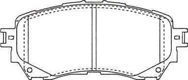 Kavo Parts BP-4581 - Jarrupala, levyjarru inparts.fi