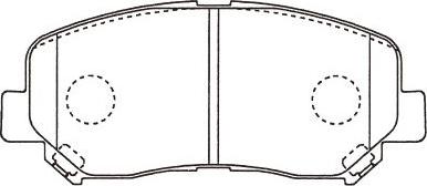 Kavo Parts BP-4582 - Jarrupala, levyjarru inparts.fi