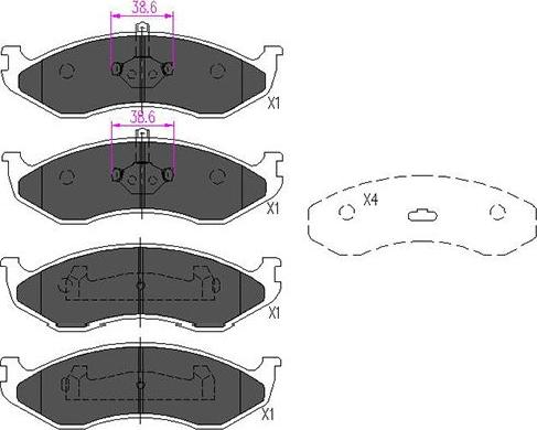 Kavo Parts BP-4017 - Jarrupala, levyjarru inparts.fi