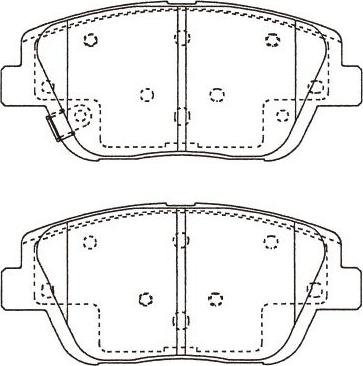 Kavo Parts BP-4028 - Jarrupala, levyjarru inparts.fi