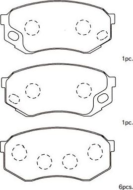 Kavo Parts BP-5558 - Jarrupala, levyjarru inparts.fi