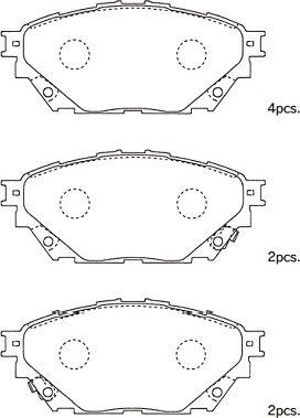 Kavo Parts KBP-5558 - Jarrupala, levyjarru inparts.fi