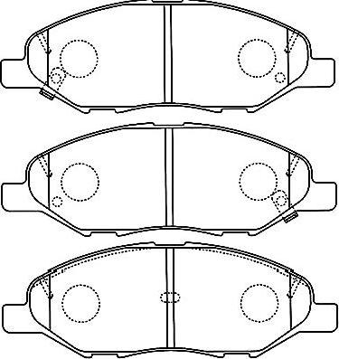 Kavo Parts BP-6599 - Jarrupala, levyjarru inparts.fi