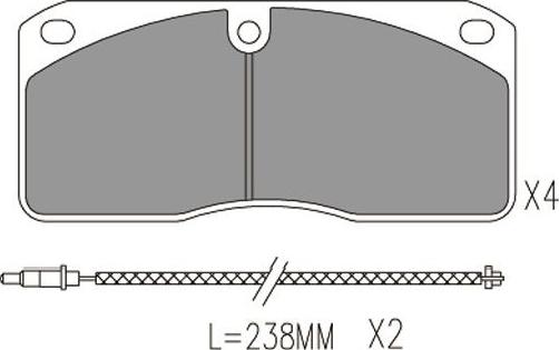 Kavo Parts BP-6640 - Jarrupala, levyjarru inparts.fi