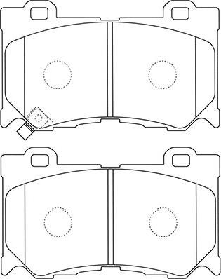 Kavo Parts BP-6606 - Jarrupala, levyjarru inparts.fi