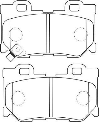 Kavo Parts BP-6607 - Jarrupala, levyjarru inparts.fi