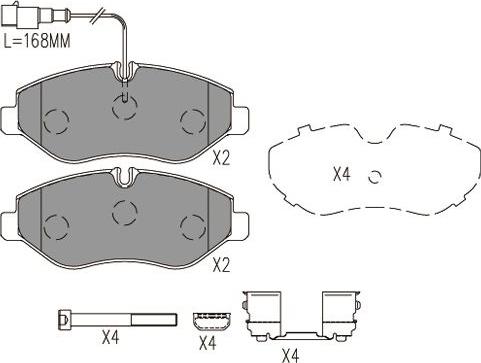 Kavo Parts BP-6612 - Jarrupala, levyjarru inparts.fi