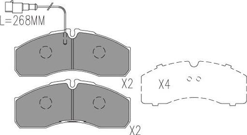 Kavo Parts BP-6630 - Jarrupala, levyjarru inparts.fi