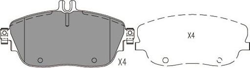 Kavo Parts BP-6638 - Jarrupala, levyjarru inparts.fi