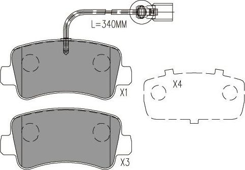 Kavo Parts BP-6629 - Jarrupala, levyjarru inparts.fi