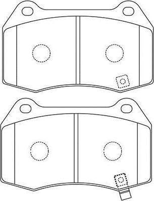 Kavo Parts BP-6622 - Jarrupala, levyjarru inparts.fi