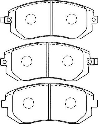 Kavo Parts BP-8017 - Jarrupala, levyjarru inparts.fi