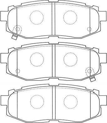 Kavo Parts BP-8023 - Jarrupala, levyjarru inparts.fi