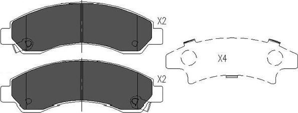 Kavo Parts BP-3520 - Jarrupala, levyjarru inparts.fi