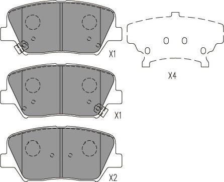 Kavo Parts BP-3059 - Jarrupala, levyjarru inparts.fi