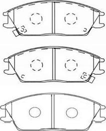 Kavo Parts BP-3004 - Jarrupala, levyjarru inparts.fi