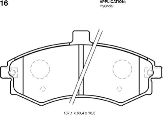 Kavo Parts BP-3016 - Jarrupala, levyjarru inparts.fi