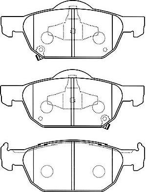 Kavo Parts BP-2056 - Jarrupala, levyjarru inparts.fi