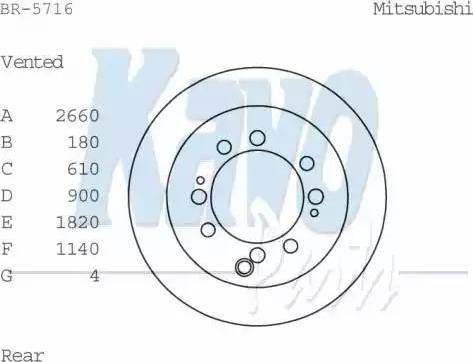 Kavo Parts BR-5716 - Jarrulevy inparts.fi